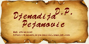Đenadija Pejanović vizit kartica